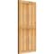 Ekena Millwork Framed Board-n-Batten Shutters, Rough Sawn Western Red Cedar, 21 1/2W x 44H, PR RBF06S21X044RWR - alternate 2